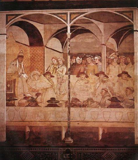 Ambrogio Lorenzetti The Oath of St Louis of Toulouse oil painting image